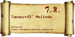 Tapasztó Melinda névjegykártya